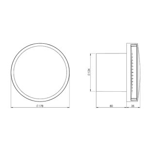 EUROPLAST EAT125 Εξαεριστήρας Φ125 Λευκό 2