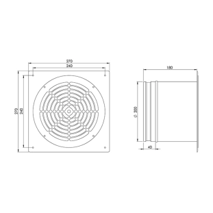 EUROPLAST ZSMK200 Εξαεριστήρας Φ200 Λευκό 2