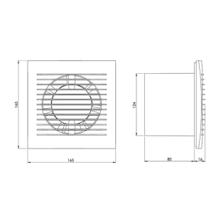 EUROPLAST EE125WP Εξαεριστήρας Φ125 Λευκό 2