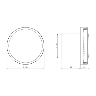 EUROPLAST EAT150T Εξαεριστήρας Φ150 Λευκό 2