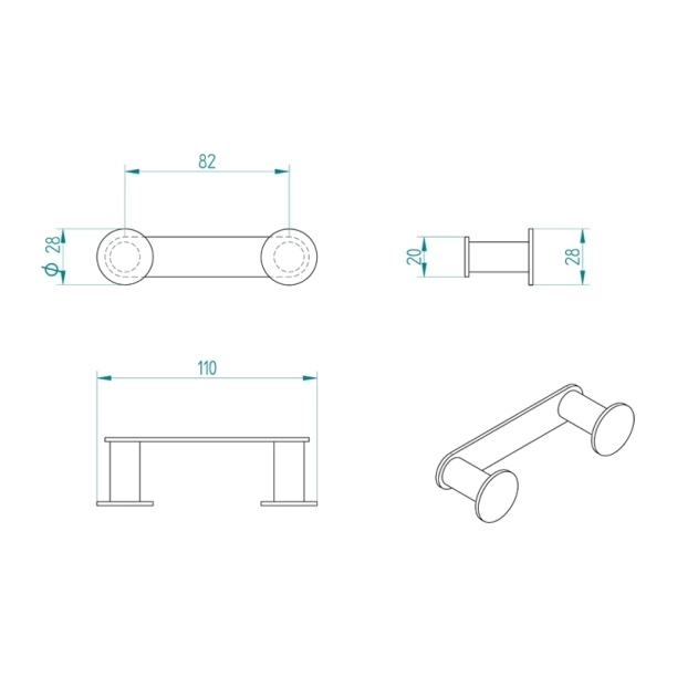 Άγκιστρο Verdi Omicron Διπλό Χρωμέ - 3022222