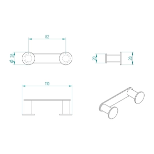 Άγκιστρο Verdi Omicron Διπλό Χρωμέ - 3022222 2