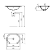 Ideal Standard Connect Running Track E505001 Νιπτήρας Πορσελάνης 62x41cm