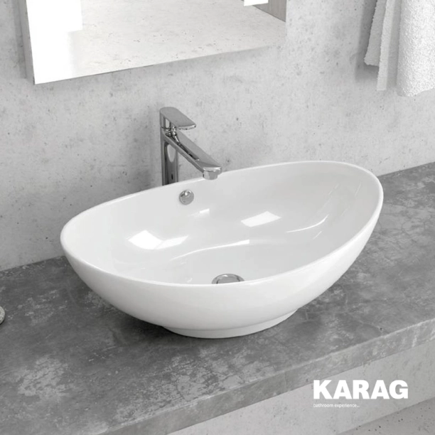 Karag LT3076 Νιπτήρας Πορσελάνης 59x38,5cm
