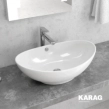 Karag LT3076 Νιπτήρας Πορσελάνης 59x38,5cm