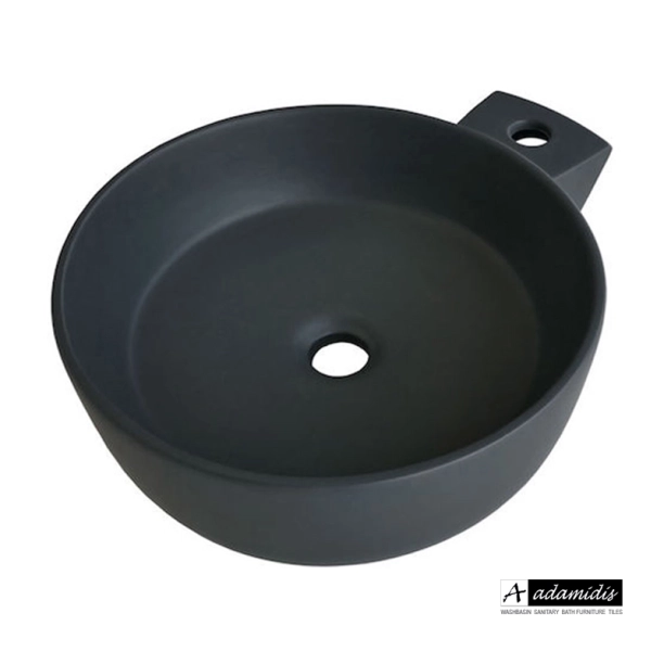 Adamidis Cupa 40M Black Mat Νιπτήρας Πορσελάνης...