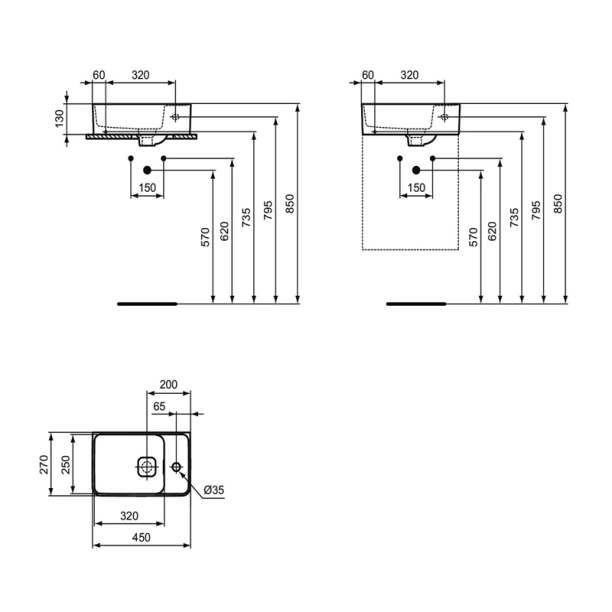 Ideal Standard Strada II T299401 Νιπτήρας...