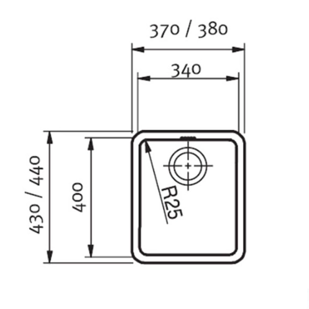 Franke Kubus KBX 110-34 Ανοξείδωτος Νεροχύτης...