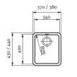 Franke Kubus KBX 110-34 Ανοξείδωτος Νεροχύτης Υποκαθήμενος 38x44 cm