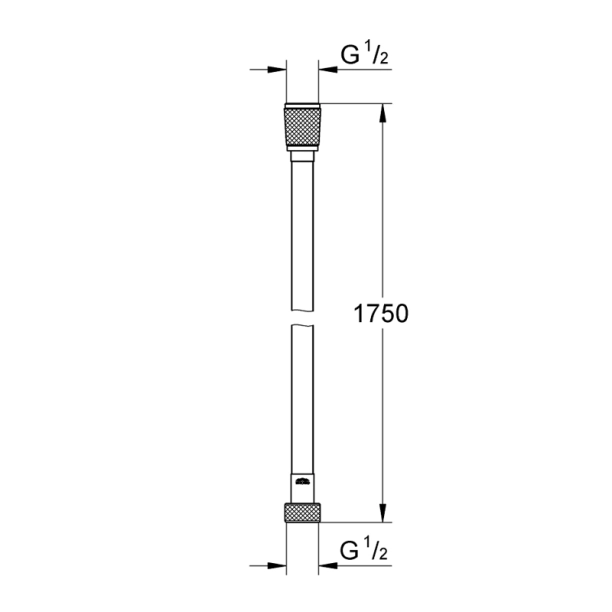 Grohe Silverflex 28388A00 Σπιράλ Ντους 175 cm PVC, Hard Graphite