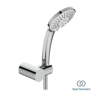 Ideal Standard Idealrain M3 B9454AA Τηλέφωνo Ντους 3 ροών με Σπιράλ και Στήριγμα, Χρωμέ