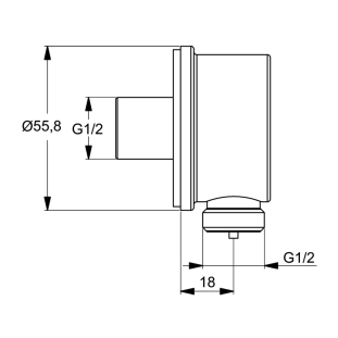 Ideal Standard IdealRain B9448AA Παροχή Ντους, χρωμέ 2