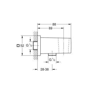 Grohe Euphoria 26370000 Παροχή Ντους με Στήριγμα Τηλεφώνου, χρωμέ 2
