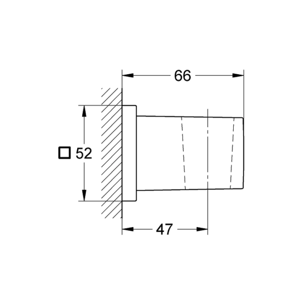 Στήριγμα Τηλεφώνου Ντους Grohe Euphoria Cube 27693000, χρωμέ