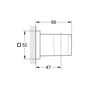 Στήριγμα Τηλεφώνου Ντους Grohe Euphoria Cube 27693000, χρωμέ 2