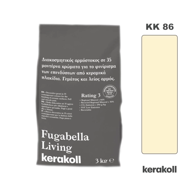 Διακοσμητικός Αρμόστοκος Kerakoll Fugabella Living KK 86 (3kg)