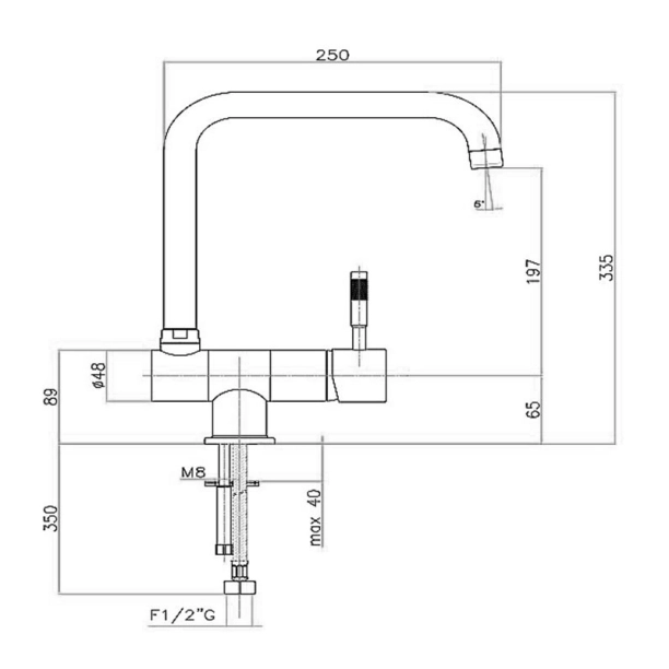 Μπαταρία Κουζίνας Fiore Xenon 44CR5467, χρωμέ