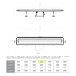 Confluo Premium Line Γραμμικό Κανάλι Ντουζιέρας 65cm, Inox