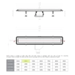 Confluo Premium Line Γραμμικό Κανάλι Ντουζιέρας 45cm, Inox