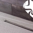 Confluo Slim Line Γραμμικό Κανάλι Ντουζιέρας 55cm, Inox
