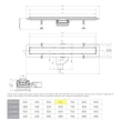 Confluo Frameless Line Γραμμικό Κανάλι Ντουζιέρας 65cm, Inox