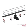 Confluo Slim Line Γραμμικό Κανάλι Ντουζιέρας 45cm, Inox