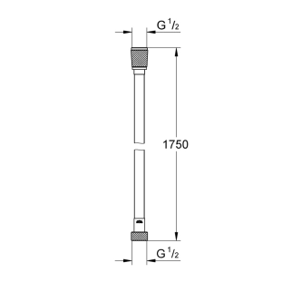 Grohe Silverflex 28388KF1 Σπιράλ Ντους 175 cm PVC, Phantom Black 2