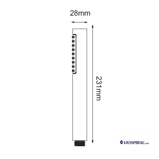 Viospiral Minuet 35-2045/S Τηλέφωνo Ντους, Χρωμέ