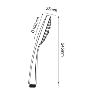 Modea Elit Optima 00-5072 Τηλέφωνo Ντους, Χρωμέ 2