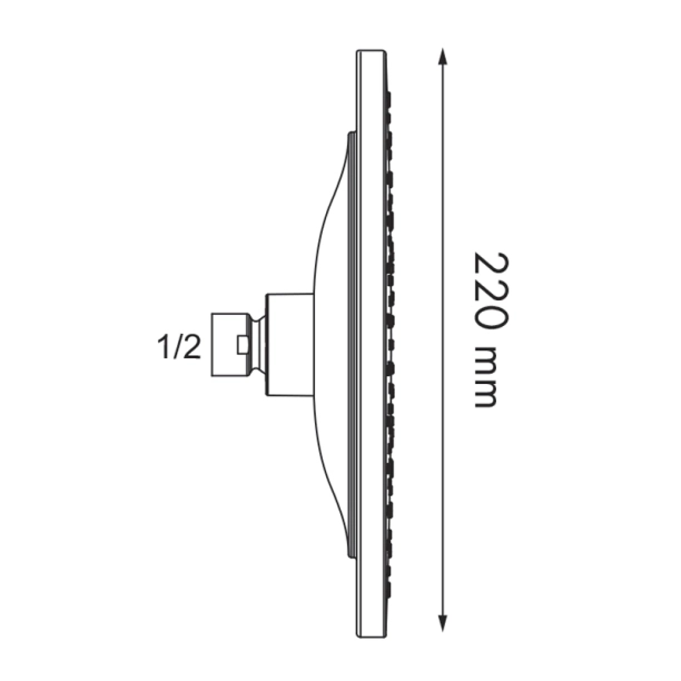 Viospiral Carol 35-2405/S Κεφαλή Ντους 22cm
