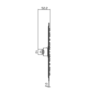 Modea Slim 00-3120 Κεφαλή Ντους 25x25cm 2