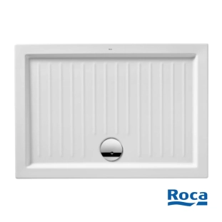 Ντουζιέρα Roca Roma Πορσελάνης 100x80x5,5 Παραλληλόγραμμη