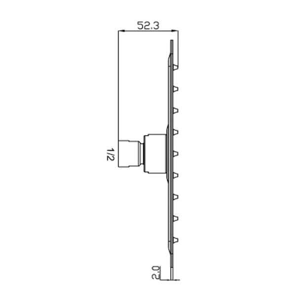 Modea Slim 00-3117 Κεφαλή Ντους 20cm