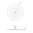 Ideal Standard Idealrain A5803A2 Κεφαλή Ντους 30cm, Brushed Gold