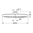 Grohe Tempesta 26666000 Κεφαλή Ντους 25cm