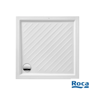 Ντουζιέρα Roca Roma Πορσελάνης 90x90x5,5 Τετράγωνη