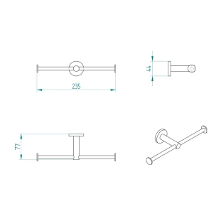 Χαρτοθήκη Verdi Sigma Διπλή Χρωμέ - 3033422 2