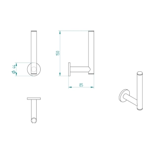 Χαρτοθήκη Verdi Omicron Εφεδρική Χρωμέ - 3025422 2