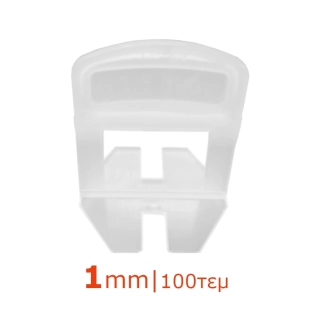 Αποστάτες τοποθέτησης και αλφαδοποίησης πλακιδίων Ydro 1mm - Συσκευασία 100τμχ