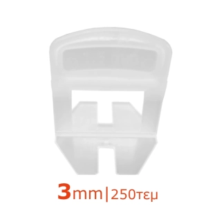 Αποστάτες τοποθέτησης και αλφαδοποίησης πλακιδίων Ydro 3mm - Συσκευασία 250τμχ