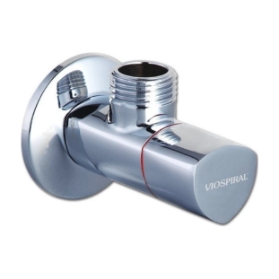 Διακοπτάκι γωνιακό Viospiral 1/2x1/2 μισής στροφής