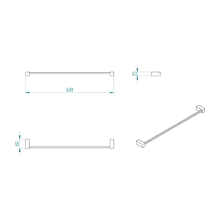 Πετσετοθήκη Verdi Kappa Μονή Χρωμέ - 3040122 2