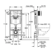 Καζανάκι Grohe Rapid Full Frame εντοιχισμού 12cm γυψοσανίδας με πλακέτα