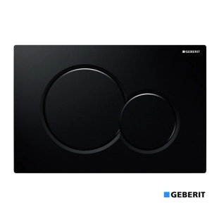 Πλακέτα Geberit Sigma 01 μαύρο γυαλιστερό