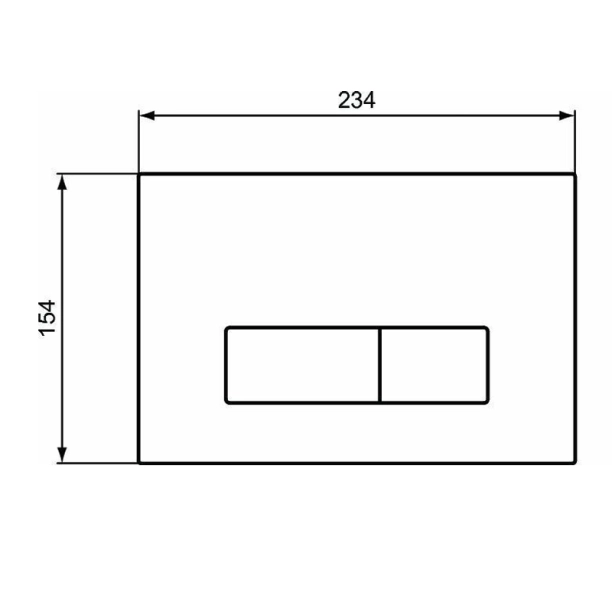 Πλακέτα Ideal Standard Oleas M2 ματ χρωμέ