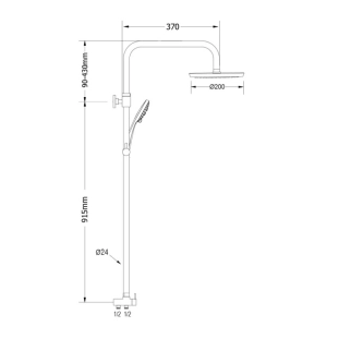 Modea Grenada 00-2950 Στήλη Ντους, Χρωμέ 2
