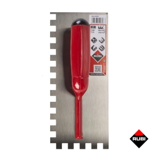 Σπάτουλα οδοντωτή 28cm (12x12) με πλαστική λαβή