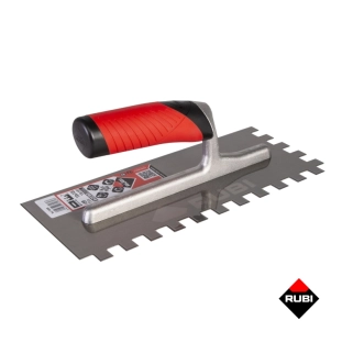 Οδοντωτή σπάτουλα Rubi 28cm (12x12) με μαλακή λαβή