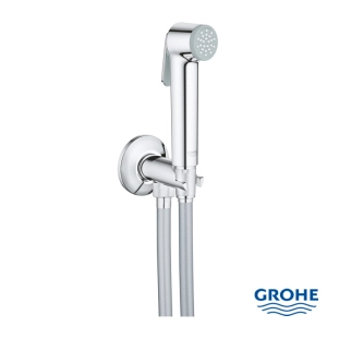 Σετ ντους μπιντέ Grohe trigger spray tempesta με παροχή στήριγμα και σπιράλ