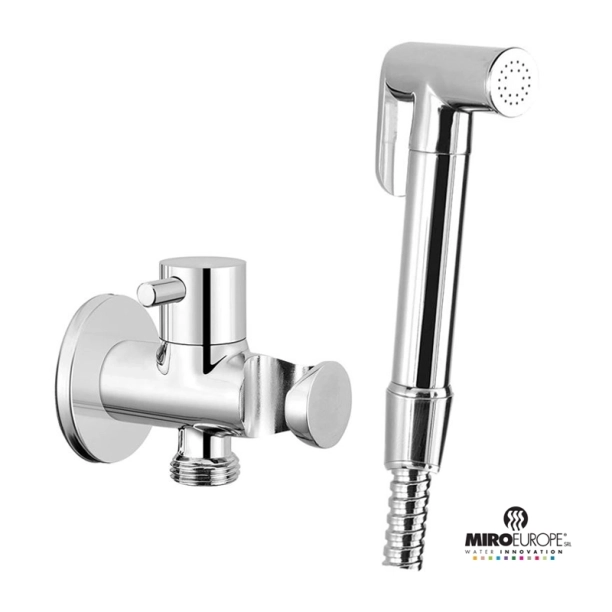 Σετ Ντους μπιντέ 1 ροής μεταλλικό με παροχή στήριγμα